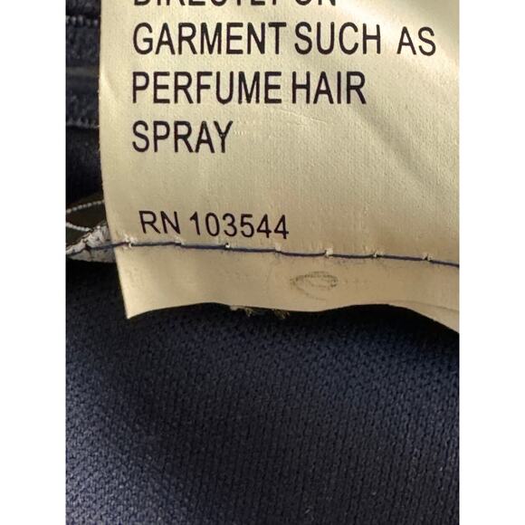 NEW LA FEMME Navy V-Neck Off The Shoulder Maxi Dress Size 12 - Picture 6 of 6